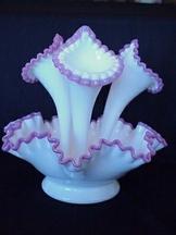 Fenton glass epergne
